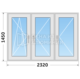 Холодное остекление коттеджа из алюминия AL-274
